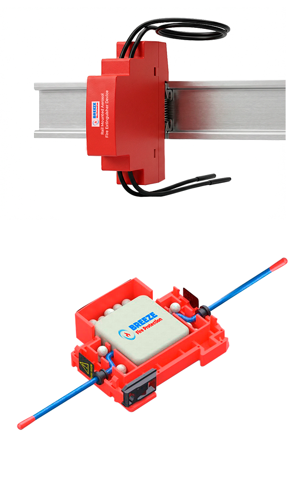 Breeze Fire Protection DIN Rail Extinguisher Device